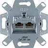 Berker 4587 RJ45 data wandcontactdoos CAT6A 2-voudig