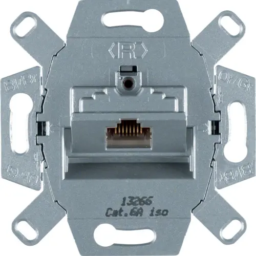 Berker 4586 RJ45 data wandcontactdoos CAT6A 1-voudig