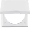 Berker 918282509 Integro Flow afdekraam 1-voudig met klapdeksel wit glans