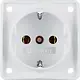 Berker 941852502 Integro Flow wandcontactdoos randaarde schroefklemmen wit mat