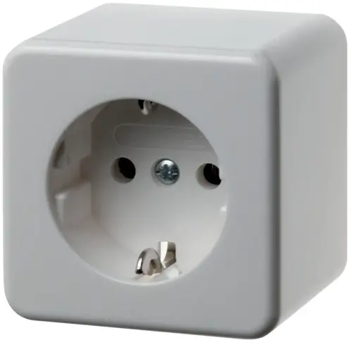 Berker 470049 opbouw wandcontactdoos randaarde steekklemmen wit
