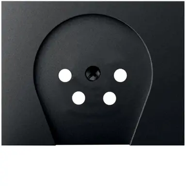 Berker 6110267006 centraalplaat telefoon KPN 4-polig K1 antraciet