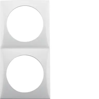 Berker 918262519 Integro Flow afdekraam 2-voudig wit glans