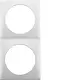 Berker 918262519 Integro Flow afdekraam 2-voudig wit glans