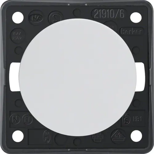 Berker 936562509 Integro Flow wisselschakelaar 10 AX wit glans