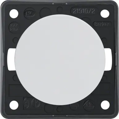 Berker 936522509 Integro Flow uitschakelaar 2-polig 10 AX wit glans