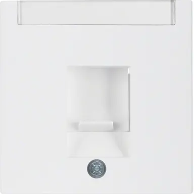 Berker 11701909 centraalplaat modular jack 1-voudig S1/B3/B7 wit mat