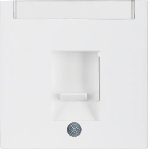 Berker 11701909 centraalplaat modular jack 1-voudig S1/B3/B7 wit mat
