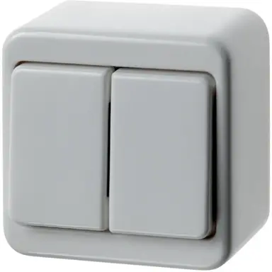 Berker 61300549 opbouw serieschakelaar 10A wit