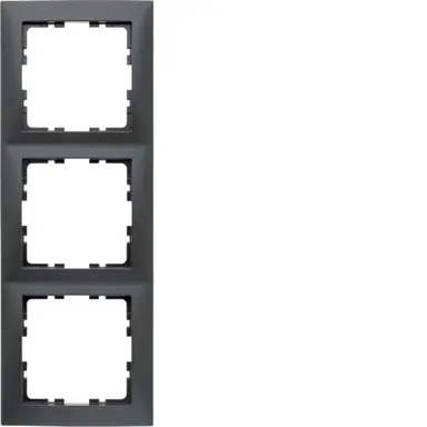 Berker 10139949 afdekraam 3-voudig S1 antraciet mat