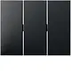 Berker 14657006 schakelwip 3-voudig K1 antraciet