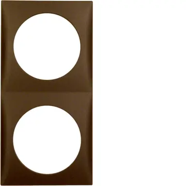 Berker 918262511 Integro Flow afdekraam 2-voudig bruin mat