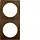 Berker 918262511 Integro Flow afdekraam 2-voudig bruin mat