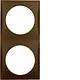 Berker 918262511 Integro Flow afdekraam 2-voudig bruin mat