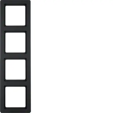 Berker 10146086 afdekraam 4-voudig Q1 antraciet
