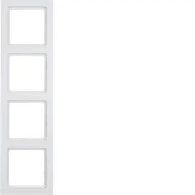 Berker 10146099 afdekraam 4-voudig Q3 wit