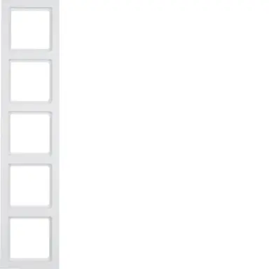 Berker 10156099 afdekraam 5-voudig Q3 wit