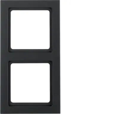 Berker 10126096 afdekraam 2-voudig Q3 antraciet