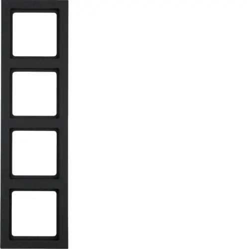 Berker 10146096 afdekraam 4-voudig Q3 antraciet
