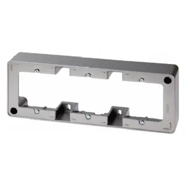 Berker 10316086 opbouwbak 3-voudig Q1 antraciet