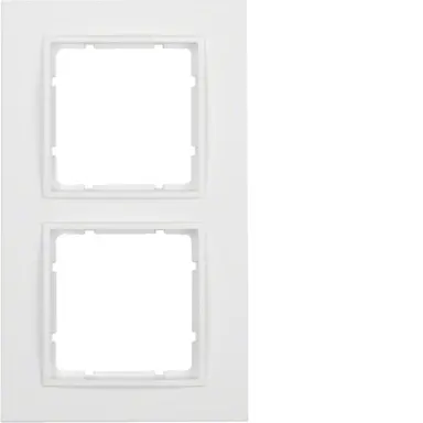 Berker 10126919 afdekraam 2-voudig B7 wit mat kunststof