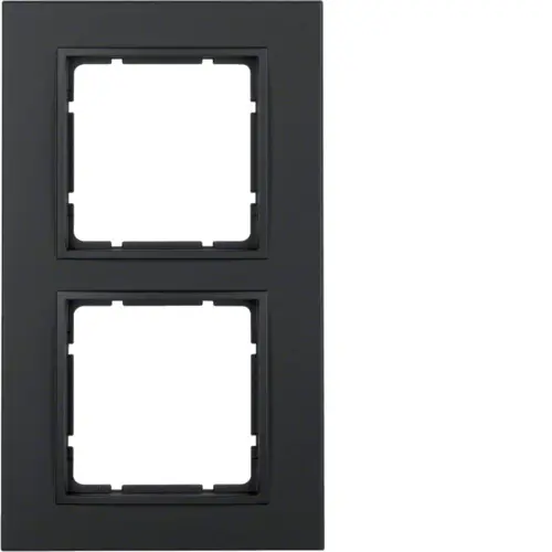 Berker 10126626 afdekraam 2-voudig B7 antraciet mat kunststof