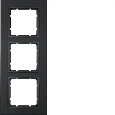 Berker 10136626 afdekraam 3-voudig B7 antraciet mat kunststof