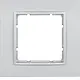 Berker 10116424 afdekraam 1-voudig B7 aluminium mat kunststof