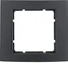 Berker 10113005 afdekraam 1-voudig B3 zwart aluminium/antraciet mat