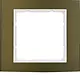 Berker 10113021 afdekraam 1-voudig B3 bruin aluminium/wit mat