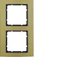 Berker 10123016 afdekraam 2-voudig B3 goud aluminium/antraciet mat