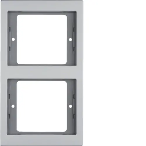 Berker 13237003 afdekraam 2-voudig verticaal K5 aluminium