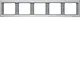 Berker 13937003 afdekraam 5-voudig horizontaal K5 aluminium