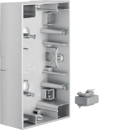Berker 10427003 opbouwbak 2-voudig K5 aluminium verticaal