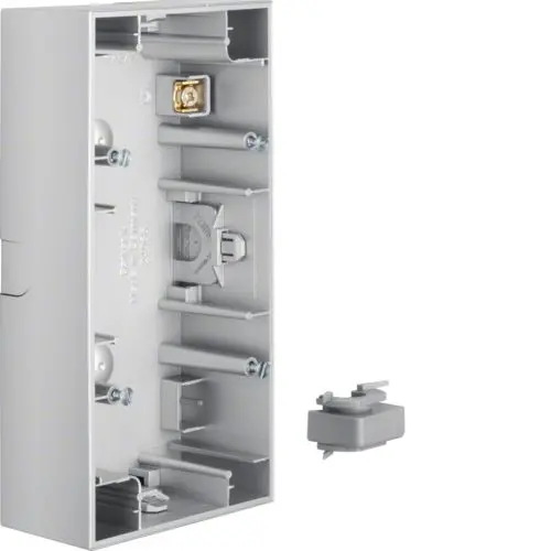 Berker 10527003 opbouwbak 2-voudig horizontaal K5 aluminium