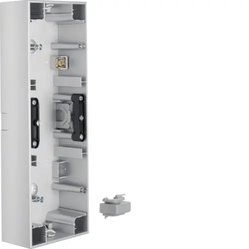 Berker 10537003 opbouwbak 3-voudig horizontaal K5 aluminium