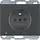 Berker 6765107006 wandcontactdoos penaarde kindveilig LED-orientatielicht K1 antraciet