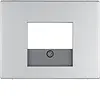 Berker 10357003 centraalplaat USB / luidspreker K5 aluminium