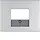 Berker 10357003 centraalplaat USB / luidspreker K5 aluminium