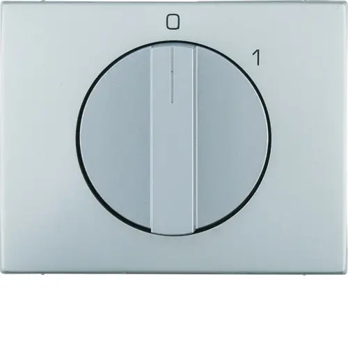 Berker 11507103 draaiknop voor draaischakelaar aan/uit met opdruk 0-1 K5 aluminium