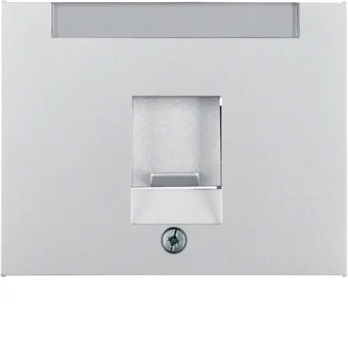 Berker 11707003 centraalplaat modular jack 1-voudig K5 aluminium