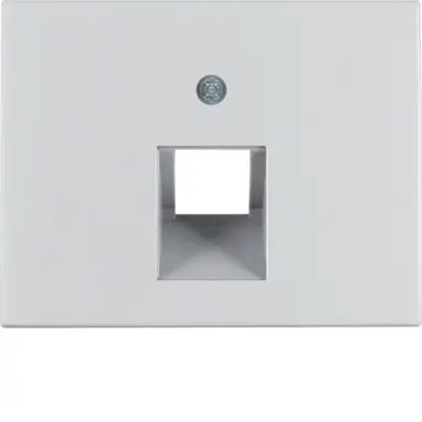 Berker 14077003 centraalplaat RJ45 wandcontactdoos 1-voudig K5 aluminium