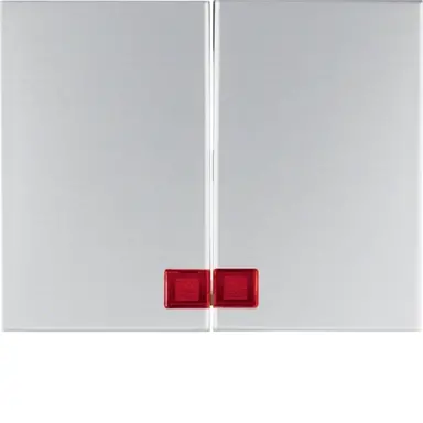 Berker 14377003 schakelwip 2-voudig controlevenster K5 aluminium