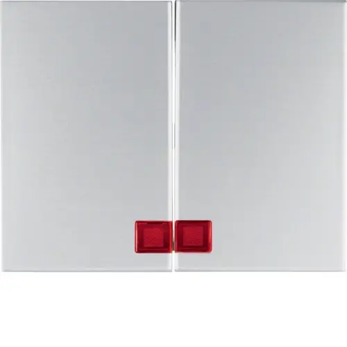 Berker 14377003 schakelwip 2-voudig controlevenster K5 aluminium
