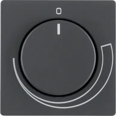 Berker 11376076 draaiknop toerentalregelaar Q1/Q3/Q7 antraciet