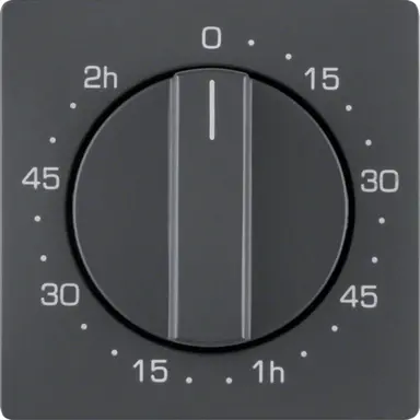 Berker 16336086 draaiknop tijdschakelaar 120 minuten Q1/Q3/Q7 antraciet