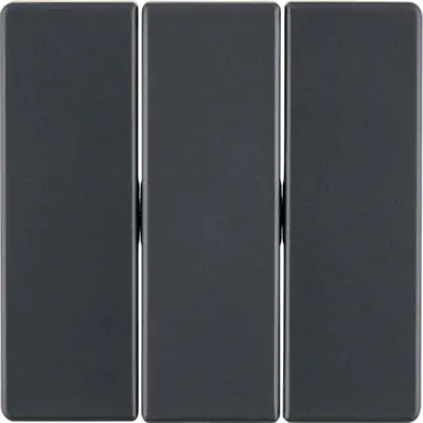 Berker 16656086 schakelwip 3-voudig Q1/Q3/Q7 antraciet