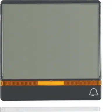 Berker 16966076 schakelwip groot tekstkader controlevenster symbool bel Q1/Q3/Q7 wit antraciet