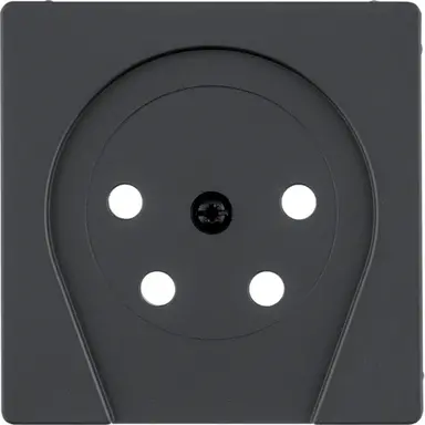 Berker 6110366086 centraalplaat telefoon KPN 4-polig Q1/Q3/Q7 antraciet