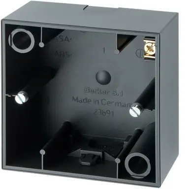 Berker 10419949 opbouwbak 1-voudig S1/B3/B7 antraciet mat